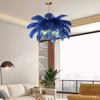 Ostrich Feather Chandelier Multiple Colors Available
