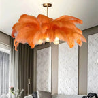 Ostrich Feather Chandelier Multiple Colors Available