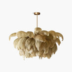 Ostrich Feather Chandelier Multiple Colors Available