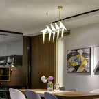 Paper Crane Bird Chandelier for Dining Room
