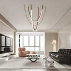 Shalom Leather Chandelier for Staircase