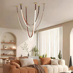 Shalom Leather Chandelier for Staircase