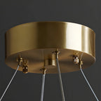 Water Pattern Glass Chandelier for Living Room