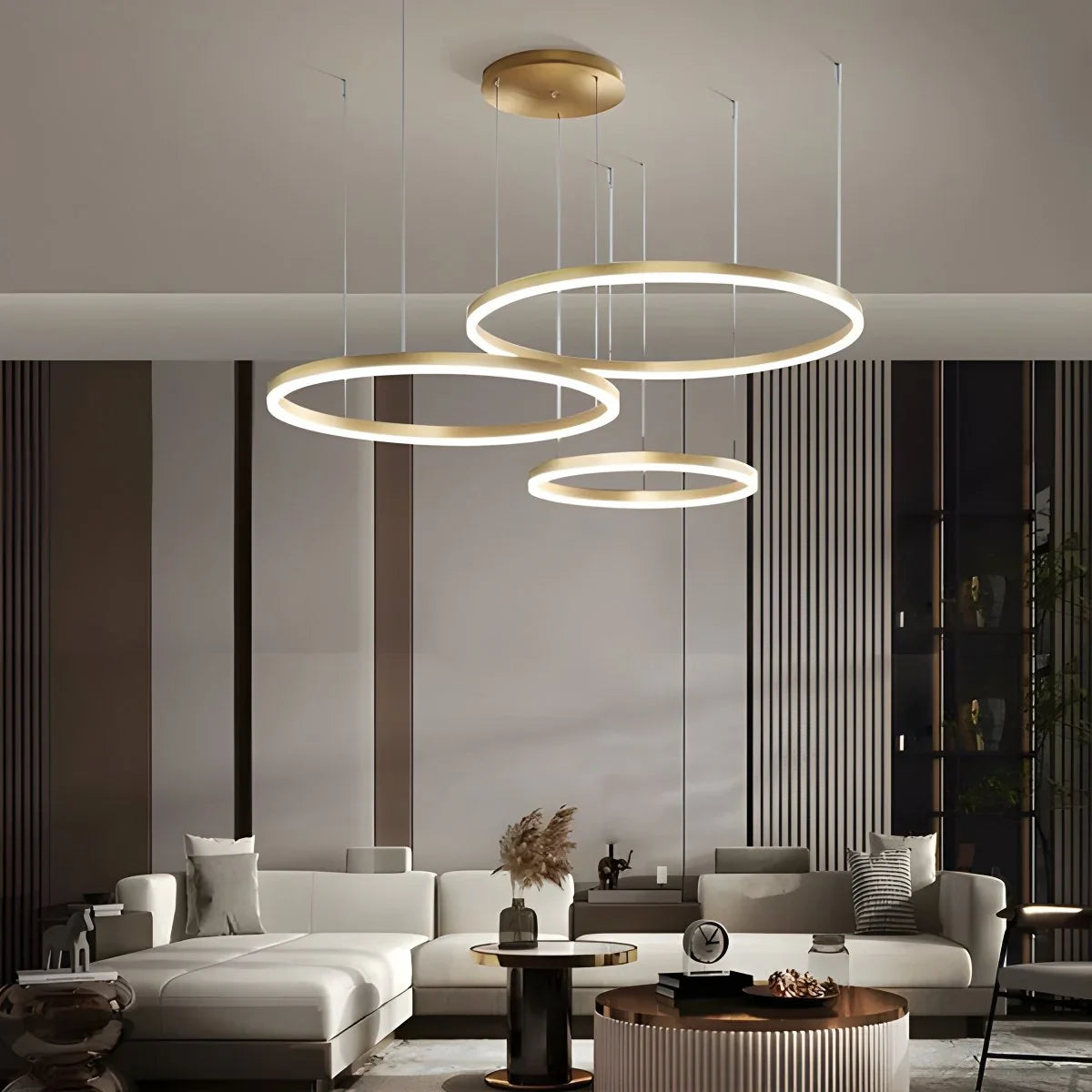Modern Wireless Ring Chandelier Ceiling Lamp