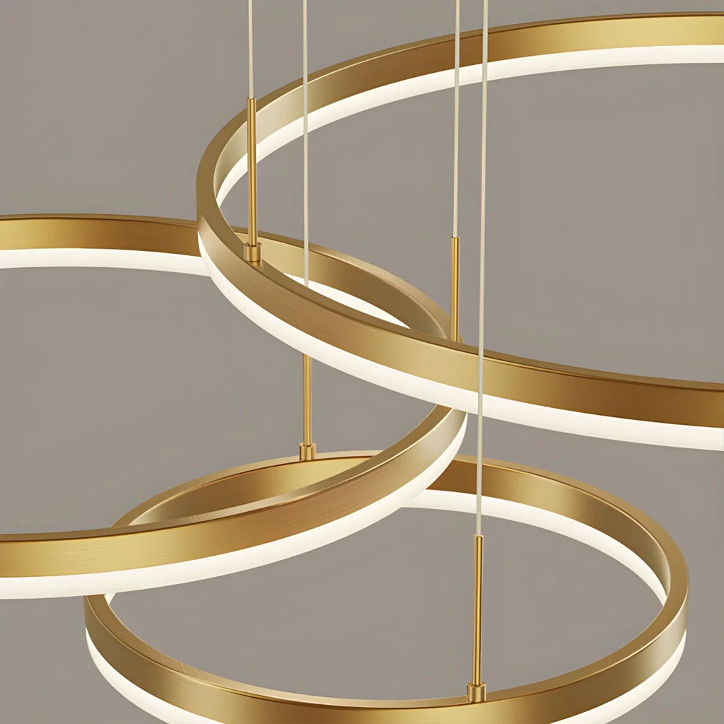 Modern Wireless Ring Chandelier Ceiling Lamp