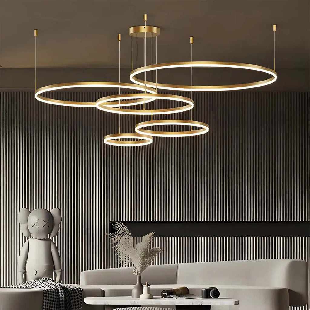 Modern Wireless Ring Chandelier Ceiling Lamp