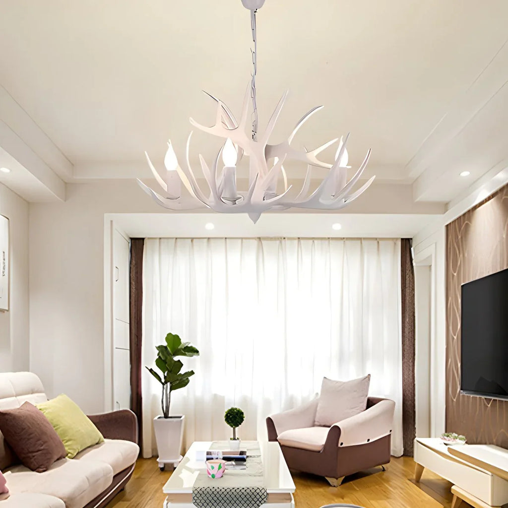 Antler Shape Resin Chandelier for Living Room