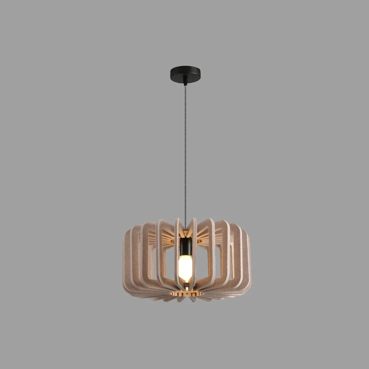 Column Shaped Birdcage Acoustic Pendant Light