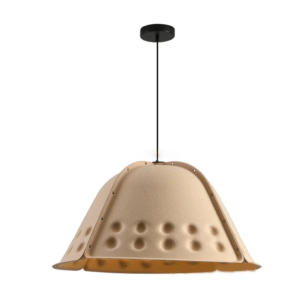 Clock Shaped Hot Pressed Acoustic Pendant Light