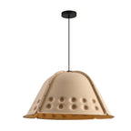 Clock Shaped Hot Pressed Acoustic Pendant Light