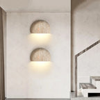 Arc Bowl Travertine Wall Lamp
