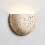 Arc Bowl Travertine Wall Lamp