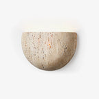 Arc Bowl Travertine Wall Lamp