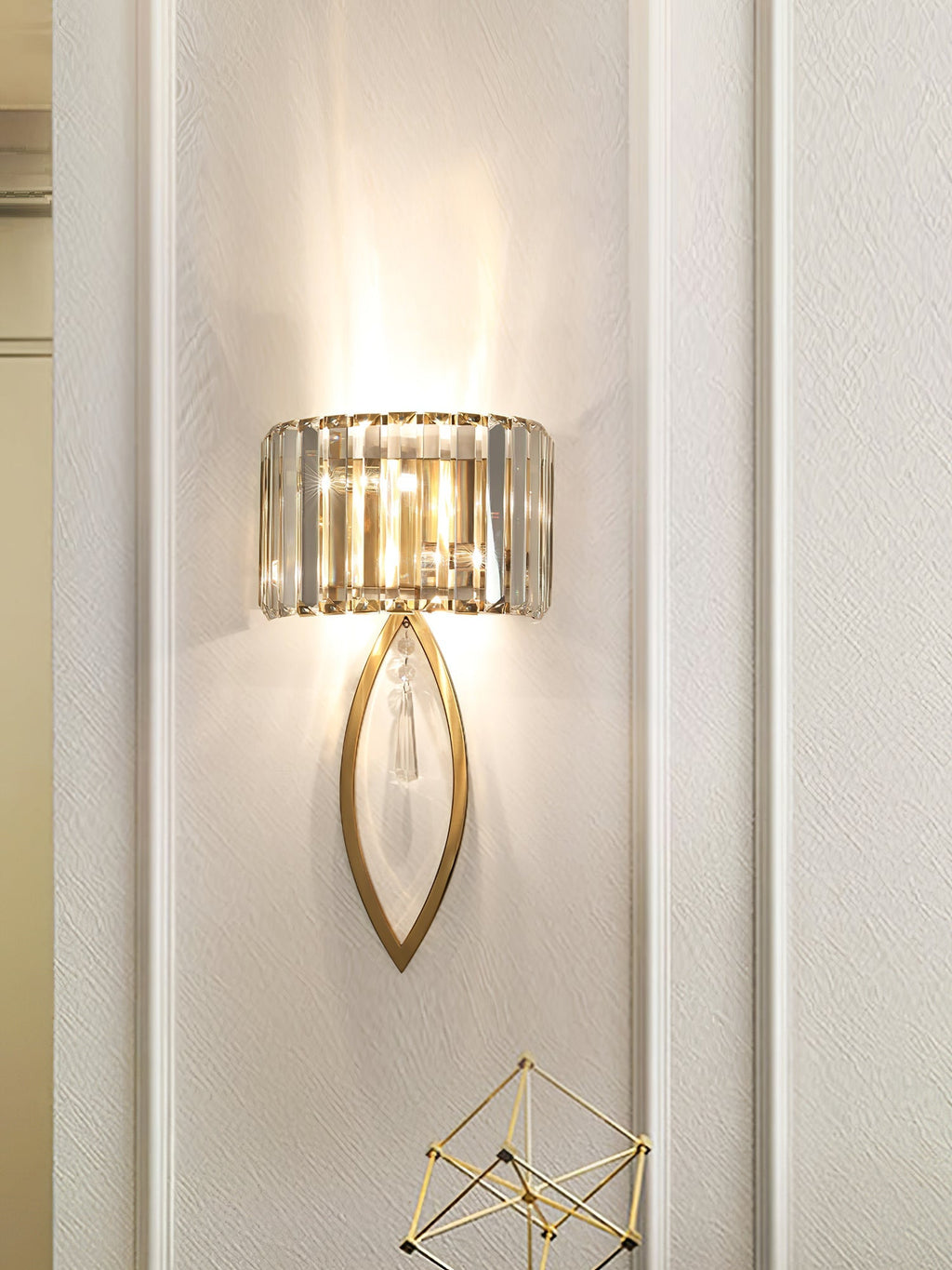 Arc Prismatic Crystal Wall Light