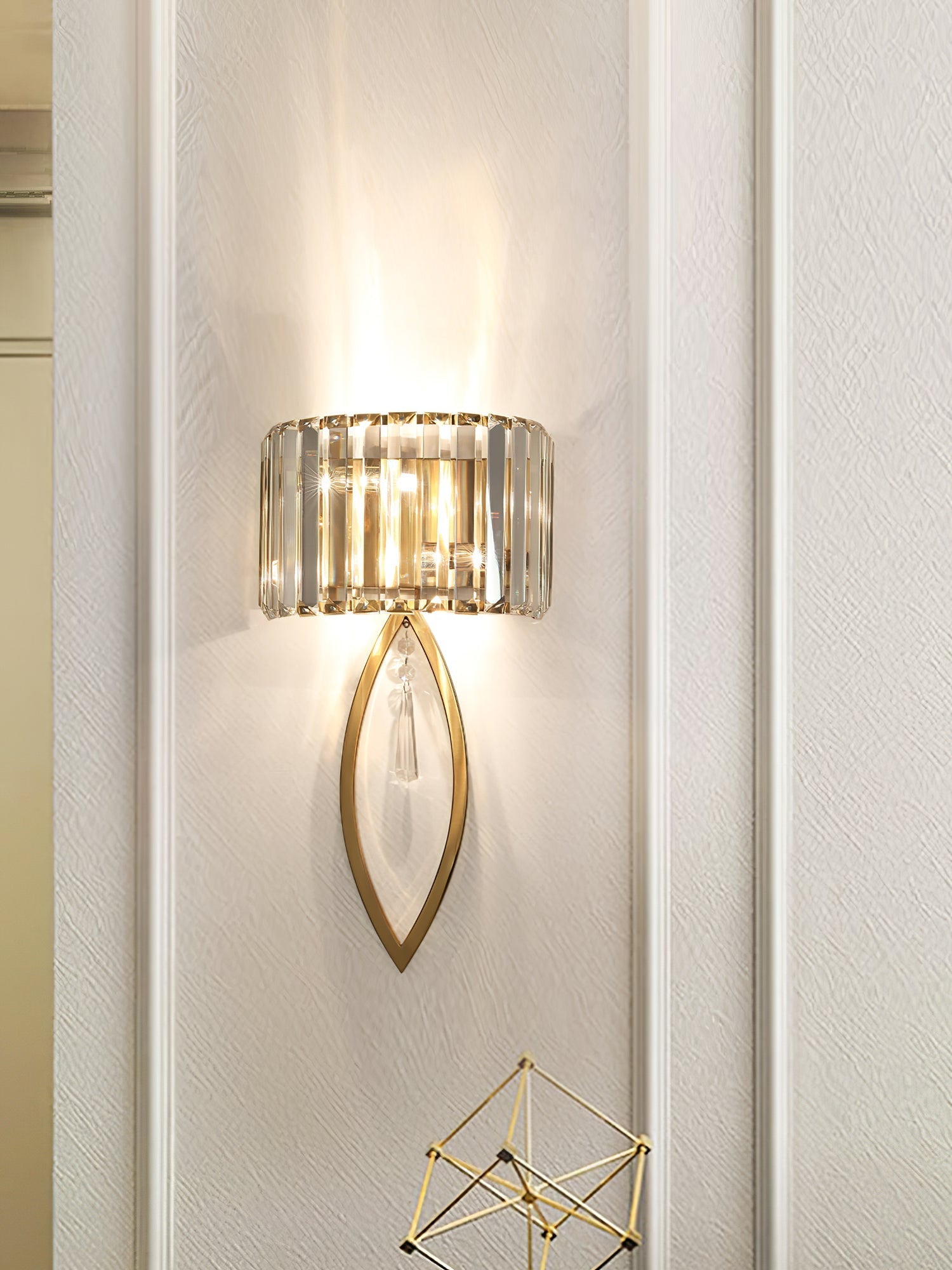 Arc Prismatic Crystal Wall Light