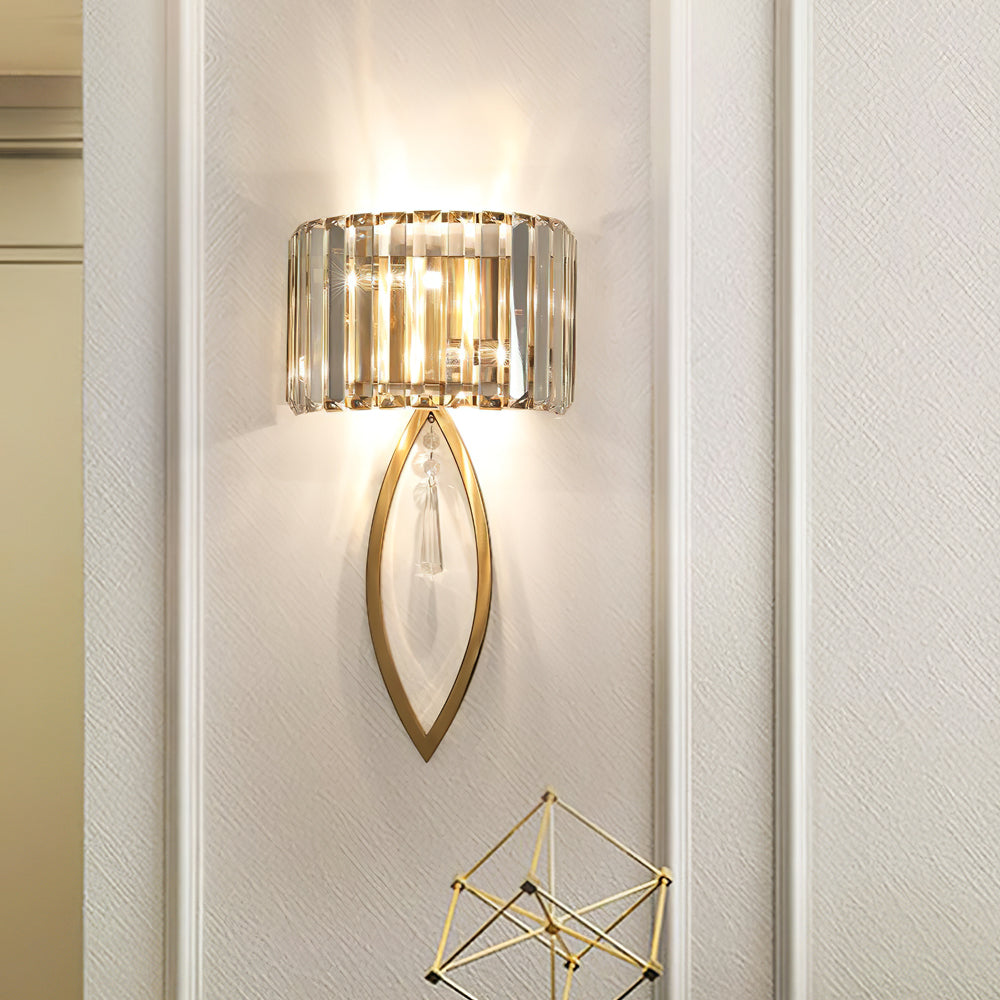 Arc Prismatic Crystal Wall Light