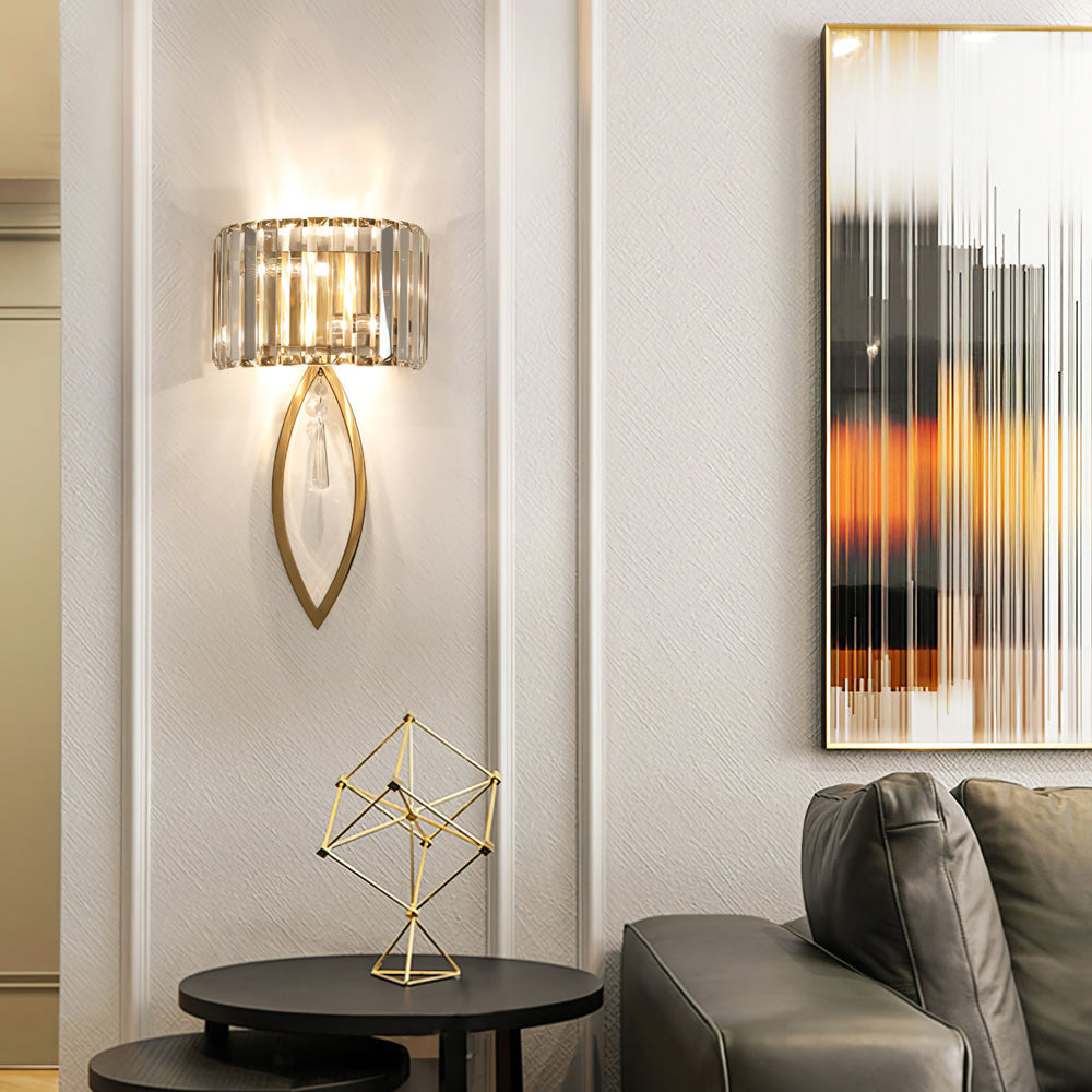 Arc Prismatic Crystal Wall Light