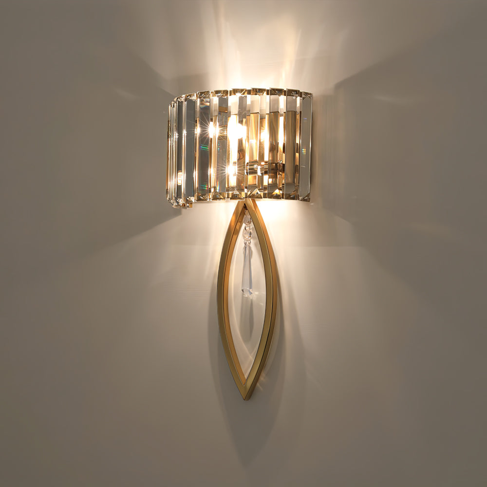 Arc Prismatic Crystal Wall Light