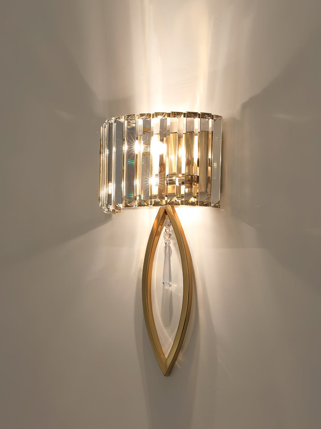Arc Prismatic Crystal Wall Light