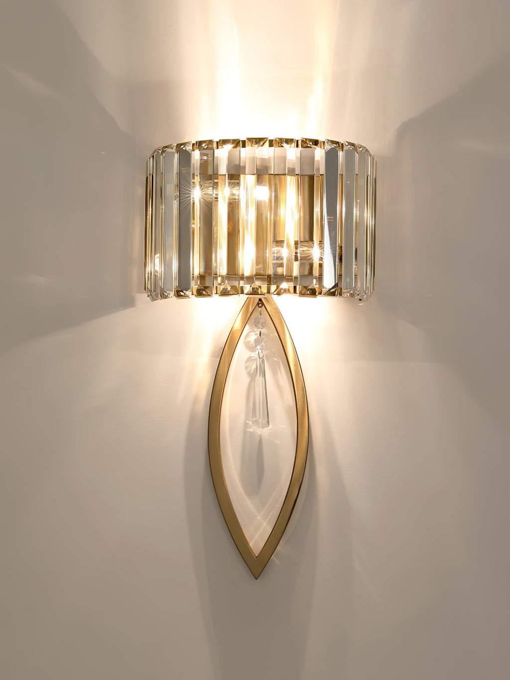 Arc Prismatic Crystal Wall Light