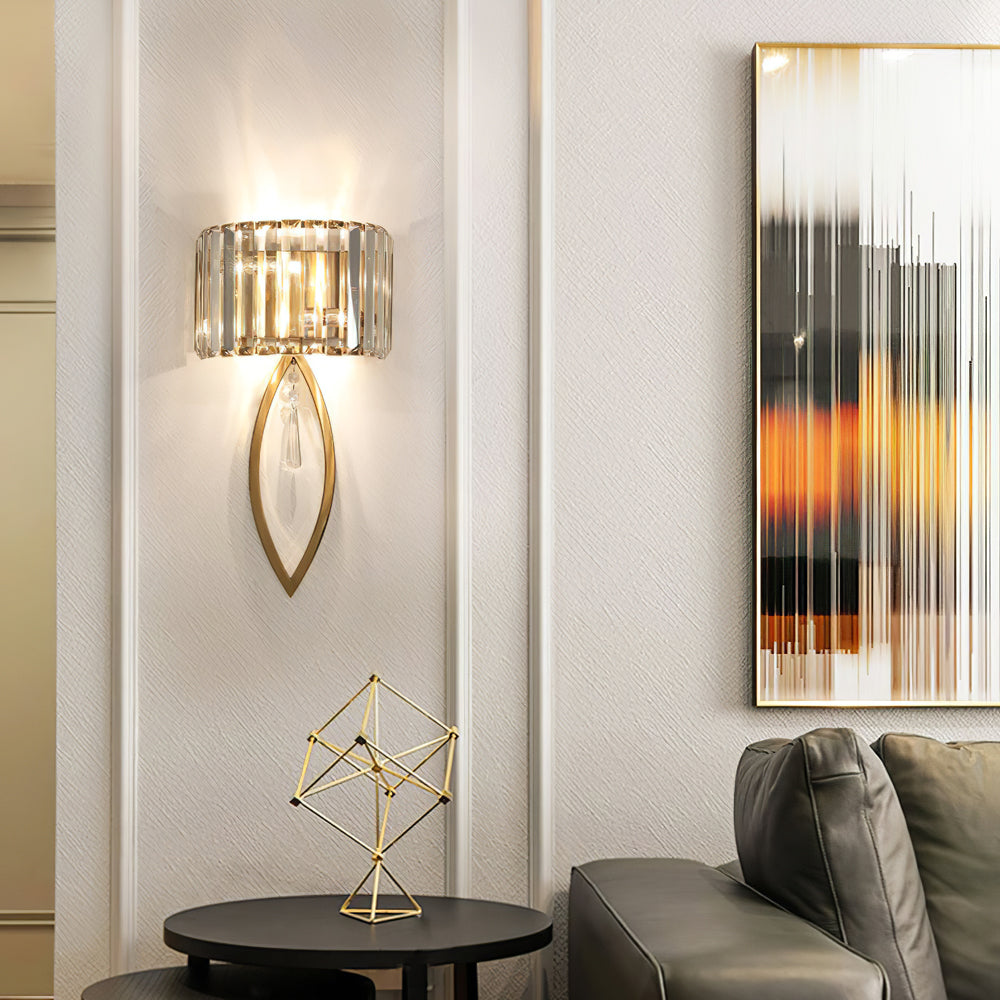 Arc Prismatic Crystal Wall Light