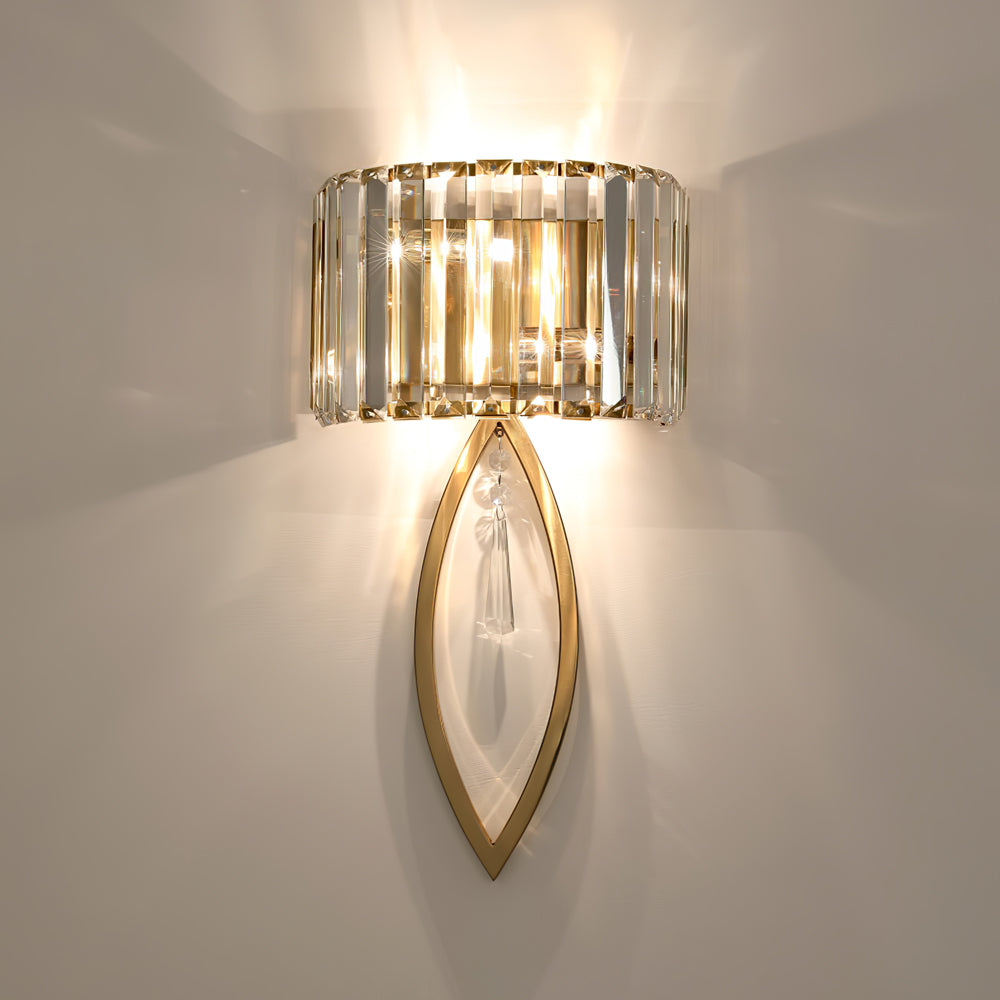 Arc Prismatic Crystal Wall Light