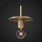 Armed Brass Pendant Lamp