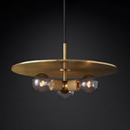Armed Brass Pendant Lamp