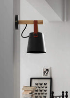 Wooden Stake Wall Light