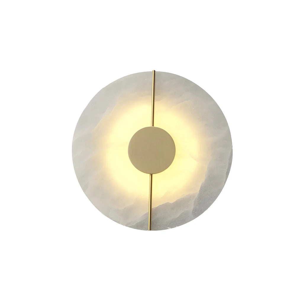 Artistic Brass Alabaster Wall Lamp
