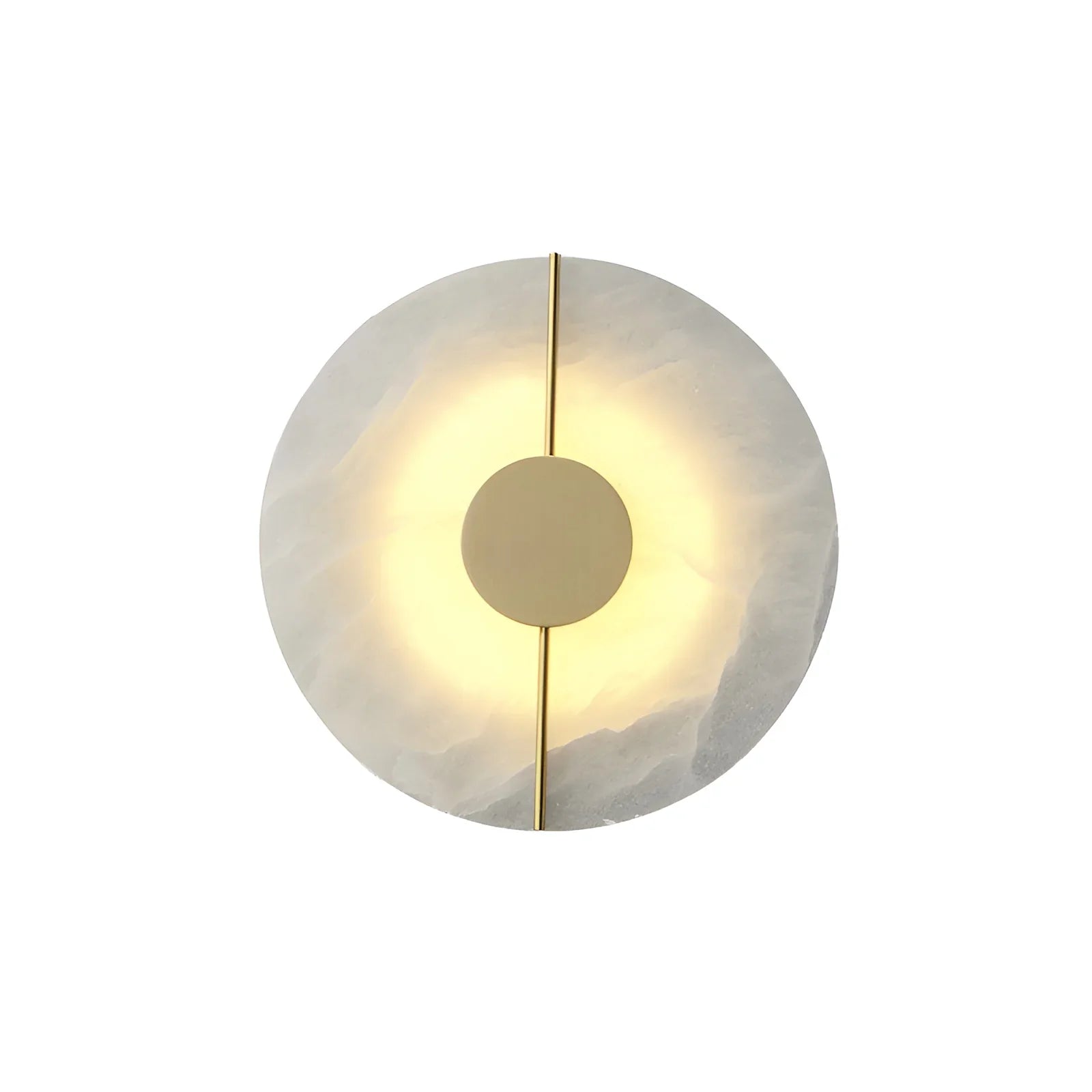 Artistic Brass Alabaster Wall Lamp