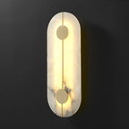 Artistic Brass Alabaster Wall Lamp