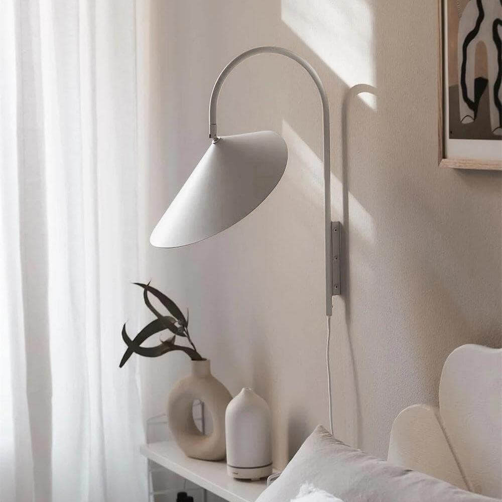 Arum Plug-In Wall Sconce – No-Wire Bedroom & Living Room Light