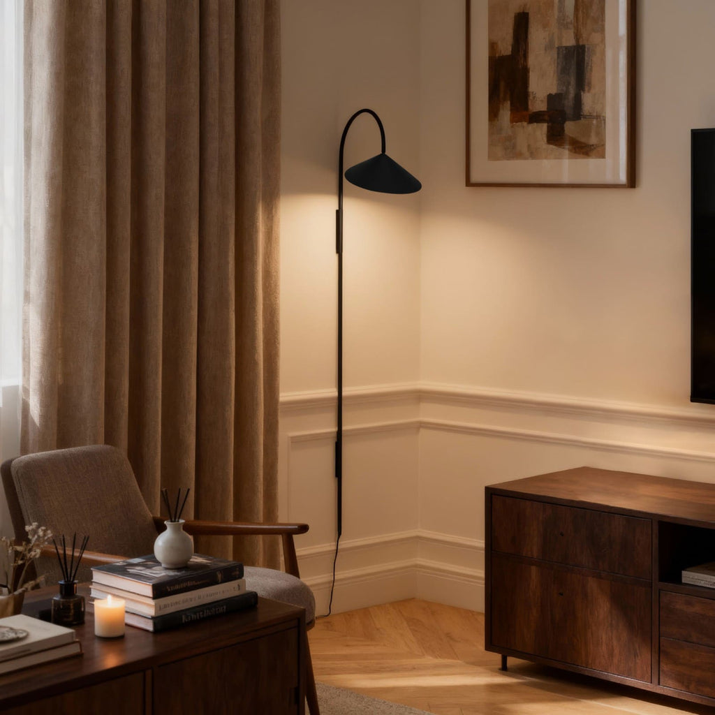 Arum Plug-In Wall Sconce – No-Wire Bedroom & Living Room Light