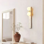 Asymmetrical Travertine Wall Sconce