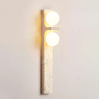 Asymmetrical Travertine Wall Sconce