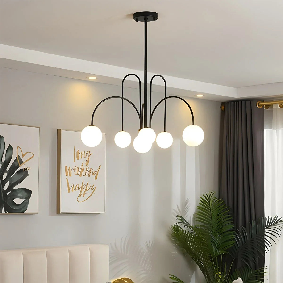 Avi Double Layer Glass Chandelier