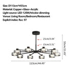 Light Luxury Creative Glass Chandelier