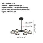 Light Luxury Creative Glass Chandelier