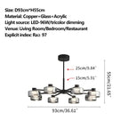 Light Luxury Creative Glass Chandelier