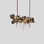 Kallisto Sculptural Glass Chandelier for Dining Room