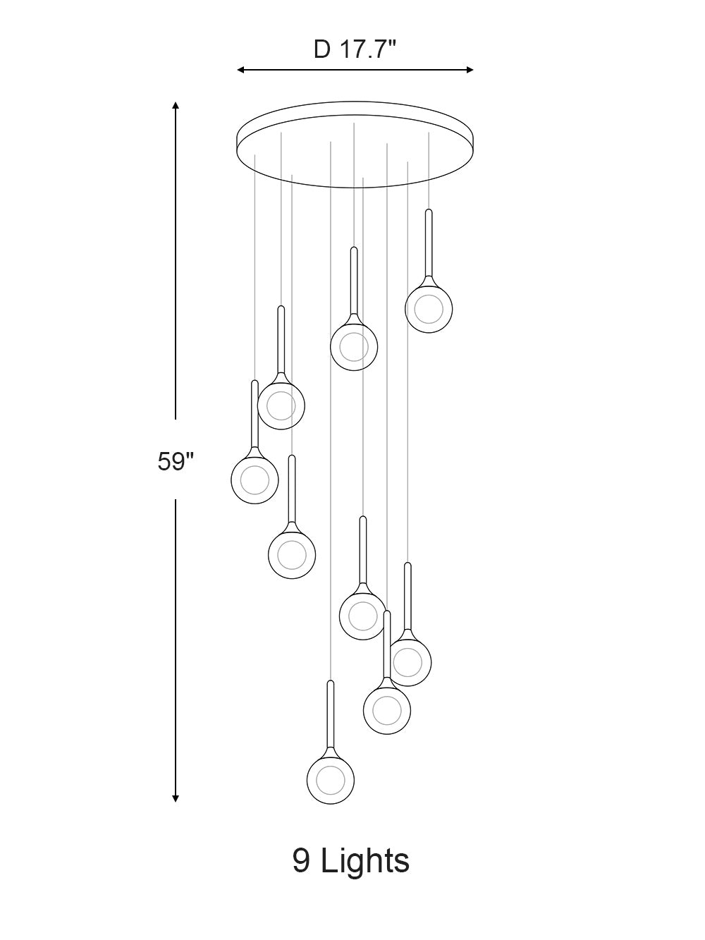 Magical Moon Crystal Pendant Light