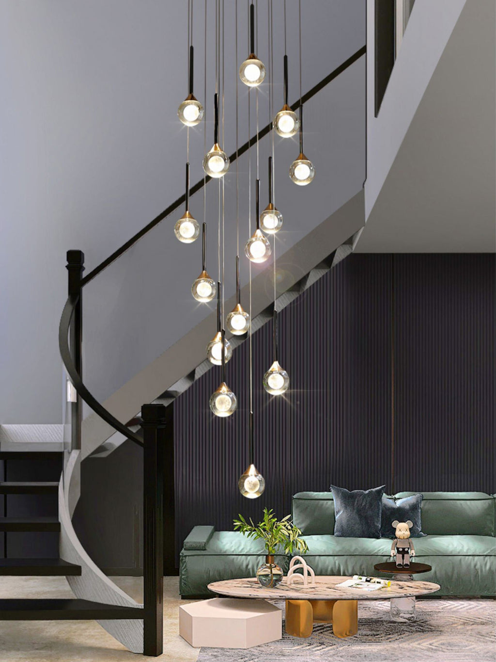 Magical Moon Crystal Pendant Light