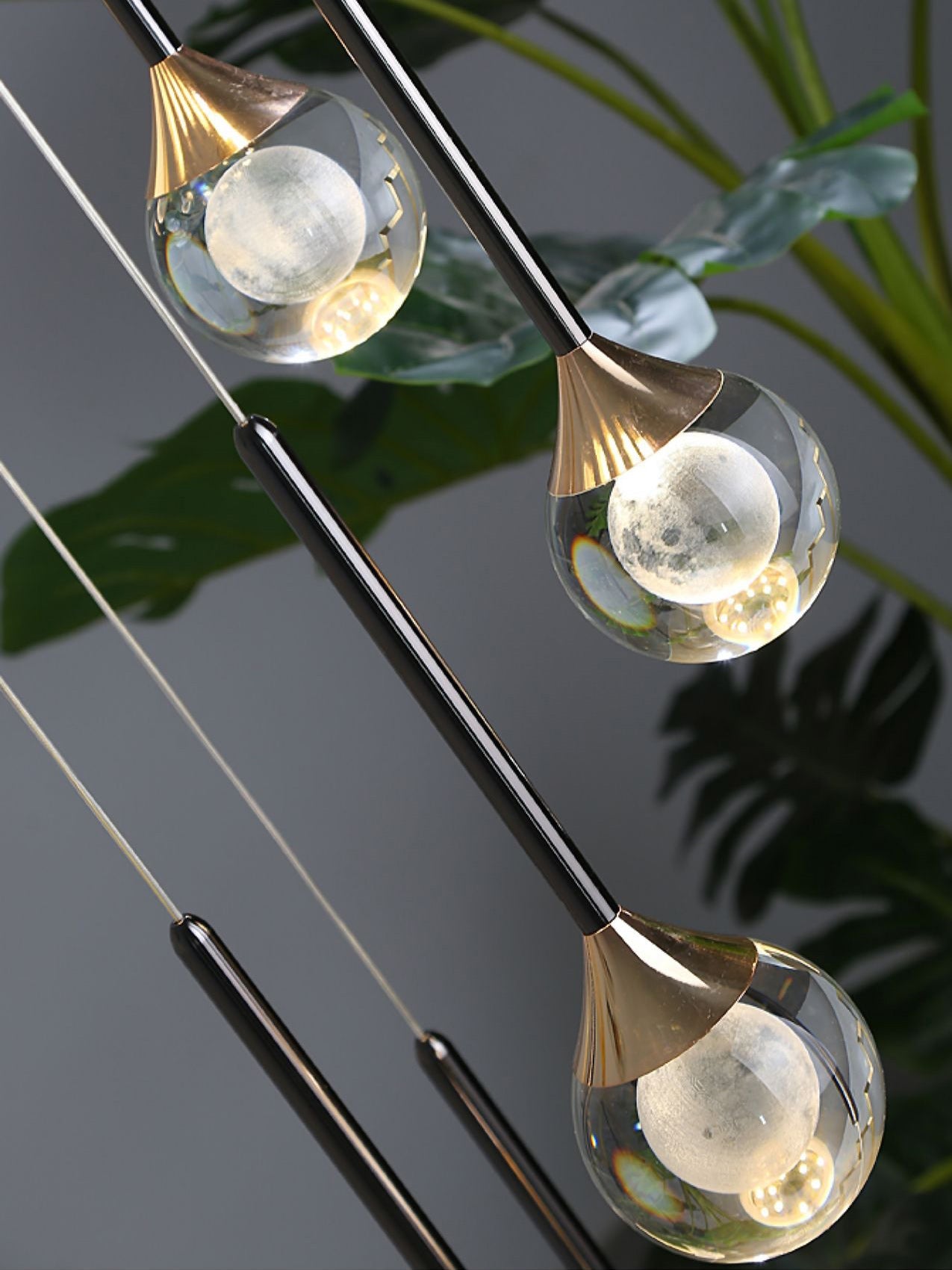 Magical Moon Crystal Pendant Light
