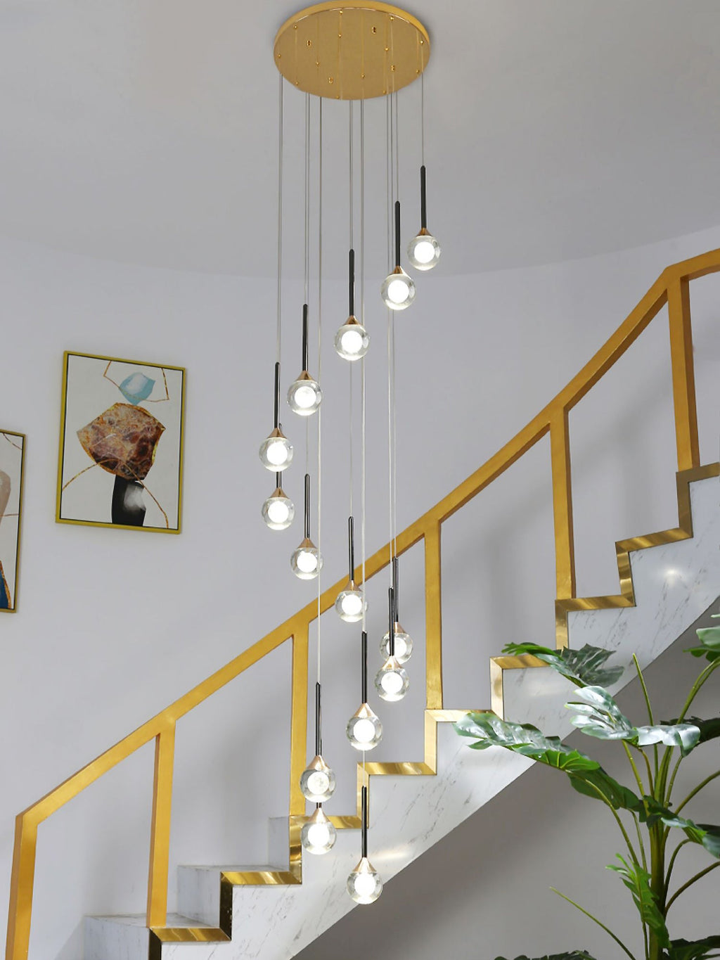 Magical Moon Crystal Pendant Light