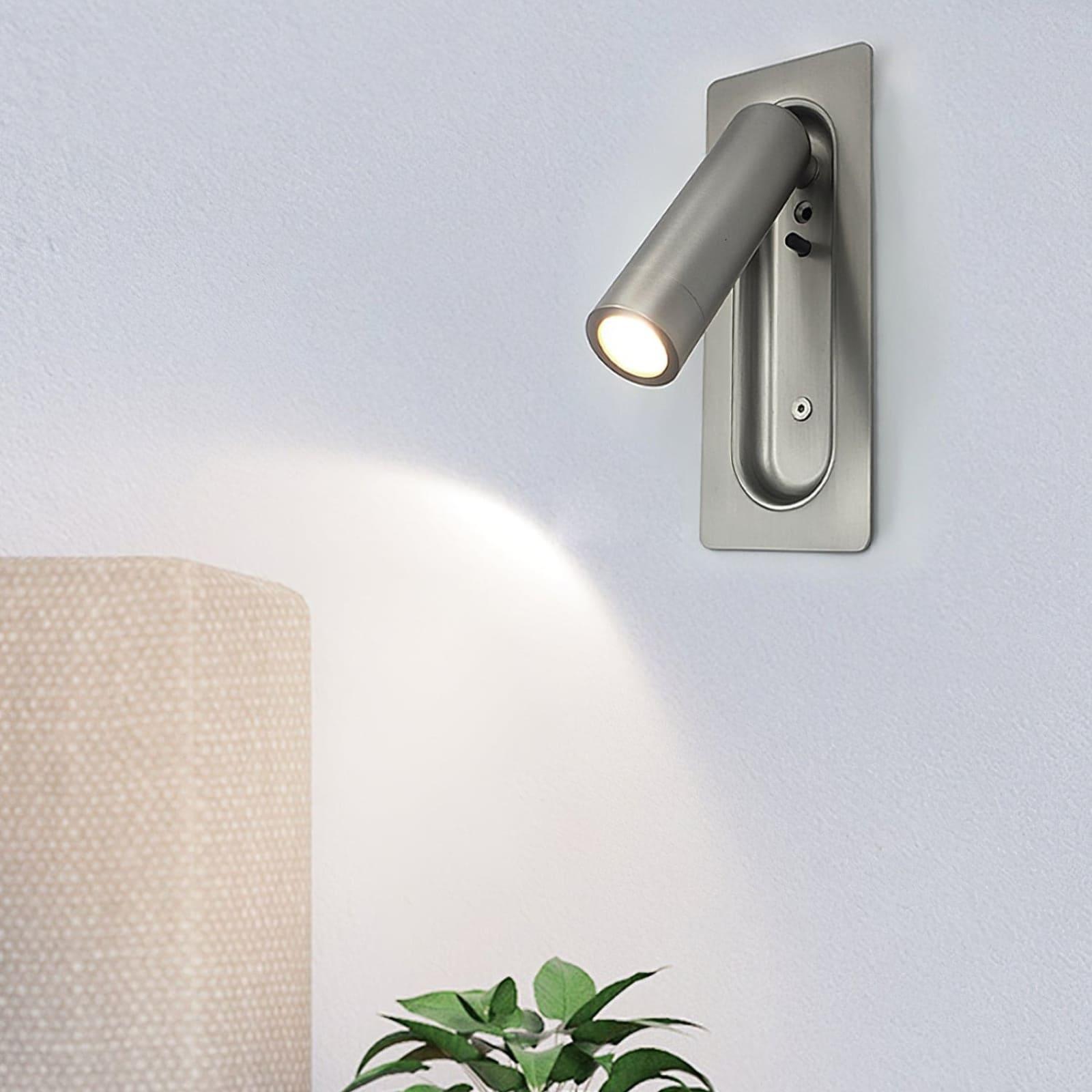 Bedside LED Wall Lamp — Compact Reading Sconce in Four Finishes