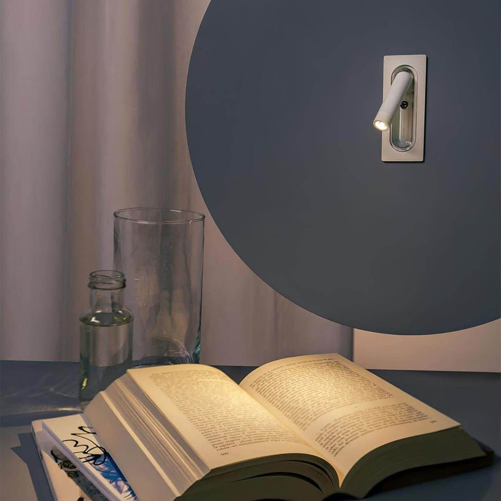 Bedside LED Wall Lamp — Compact Reading Sconce in Four Finishes