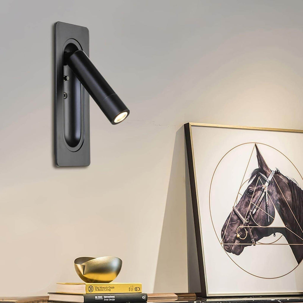 Bedside LED Wall Lamp — Compact Reading Sconce in Four Finishes