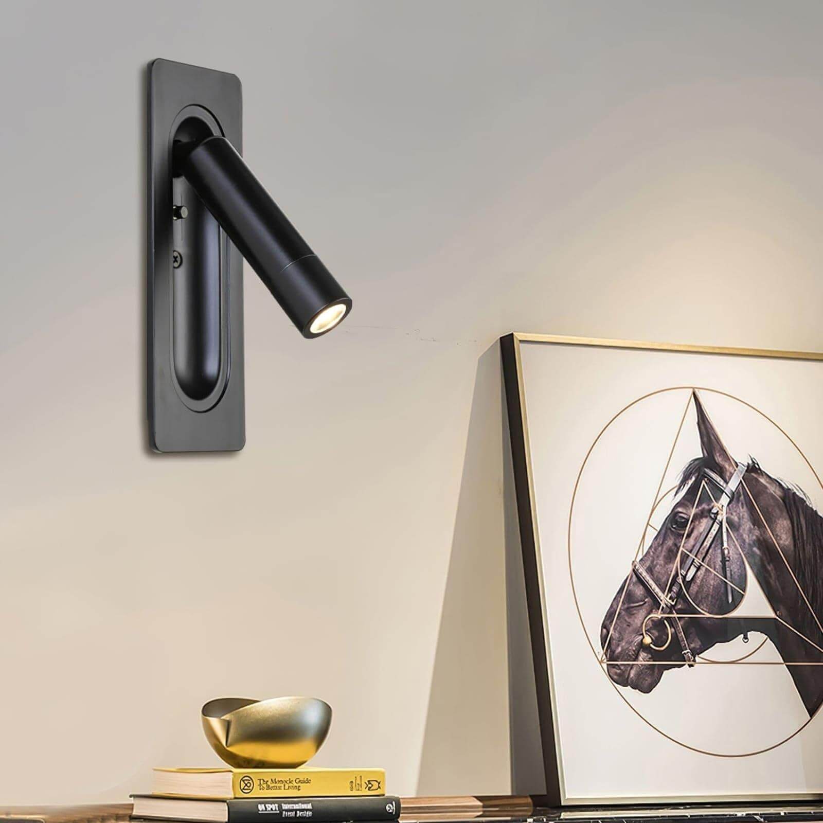 Bedside LED Wall Lamp — Compact Reading Sconce in Four Finishes