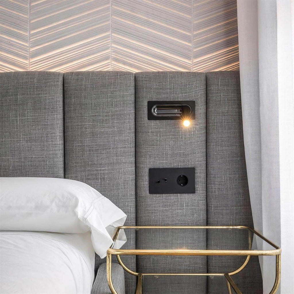 Bedside LED Wall Lamp — Compact Reading Sconce in Four Finishes